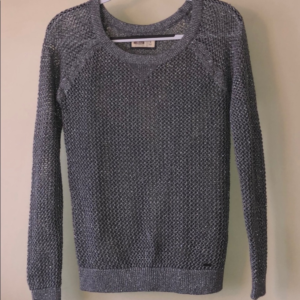 Gray & Silver Hollister Sweater !